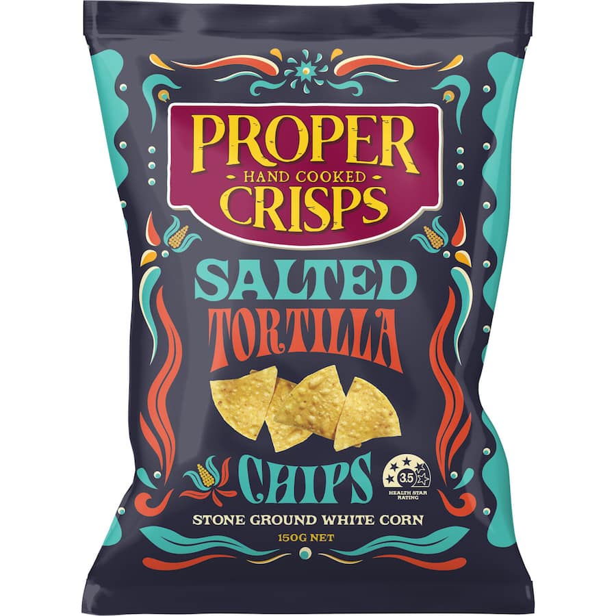 Proper White Corn Chips Tortilla Salted 150g