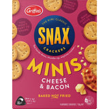 Griffin's Snax Crackers Cheese & Bacon Minis 135g