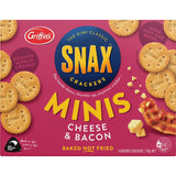 Griffin's Snax Crackers Cheese & Bacon Minis 135g