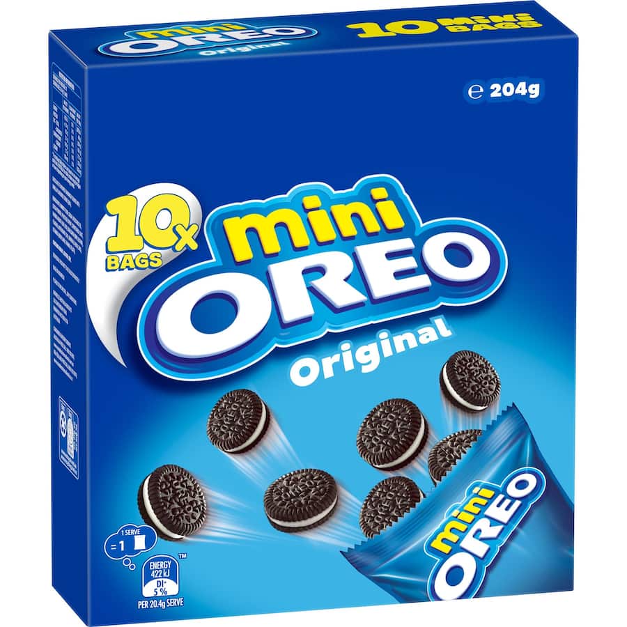 Oreo Creme Filled Biscuits Original Minis 10pk 204g