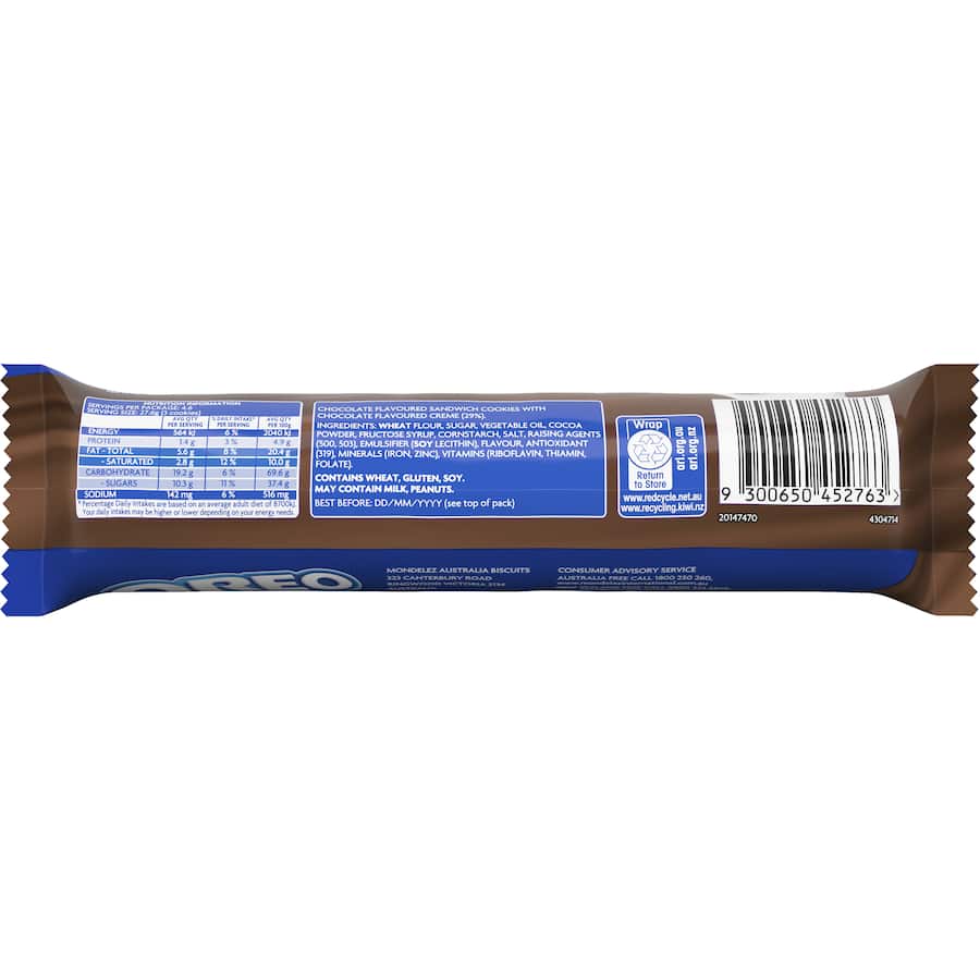 Oreo Creme Filled Biscuits Chocolate 128g