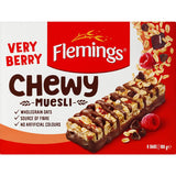 Flemings Chewy Muesli Bars Very Berry 6pk 180g