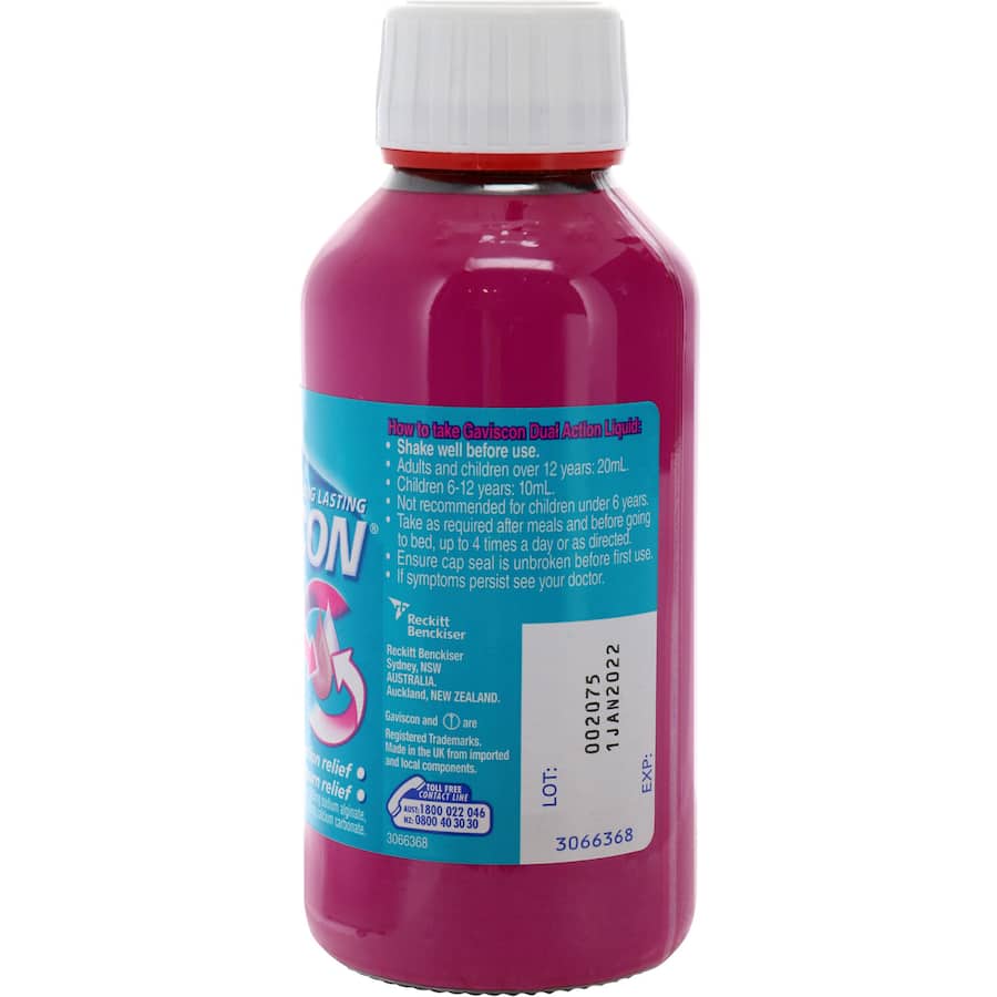 Gaviscon Dual Action Liquid Heartburn & Indigestion Relief Peppermint 300mL