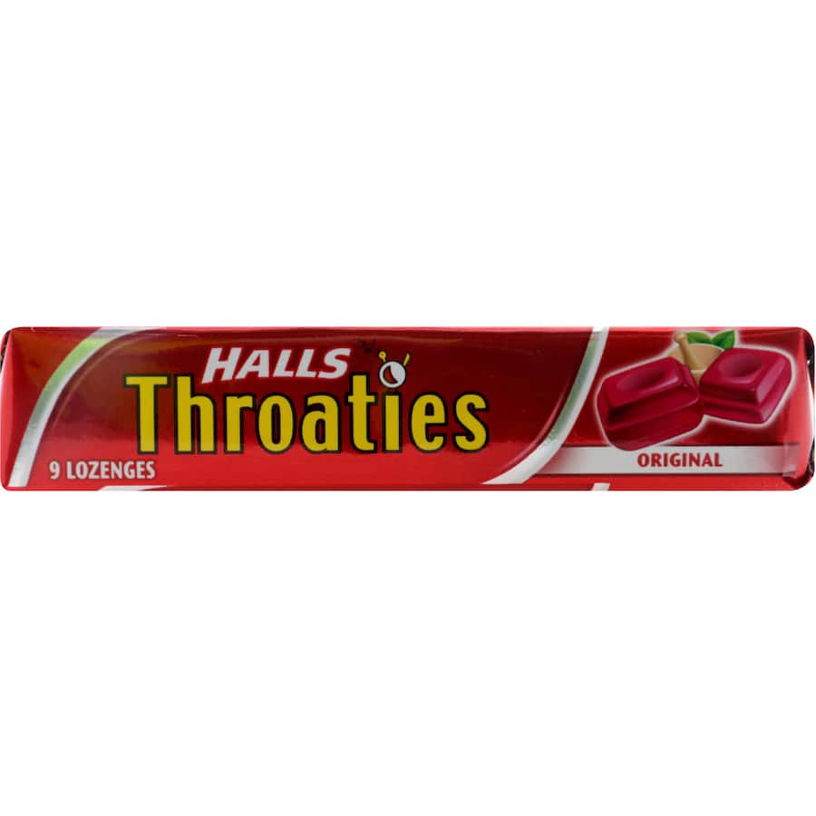 Halls Throaties Lozenges Original Stick 34g