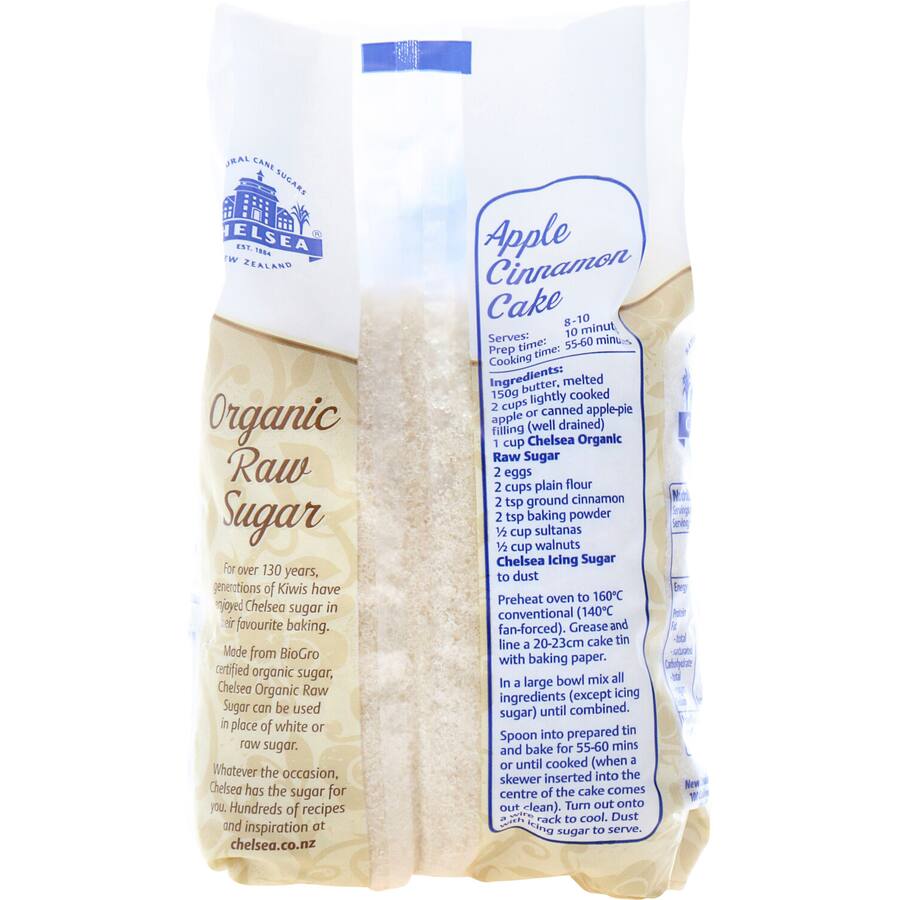 Chelsea Organic Sugar Raw 500g