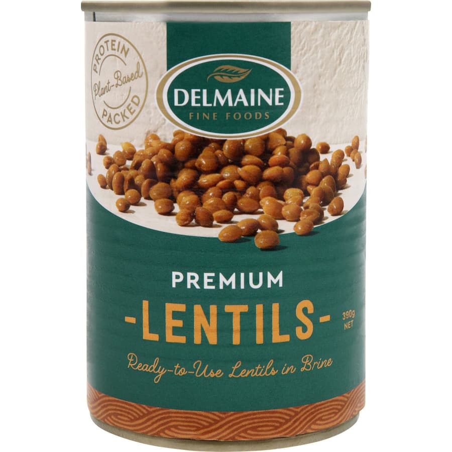 Delmaine Lentils  Can 390g