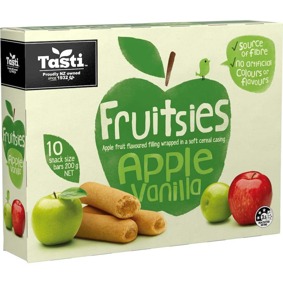 Tasti Fruitsies Fruit Sticks Apple & Vanilla 10pk 200g
