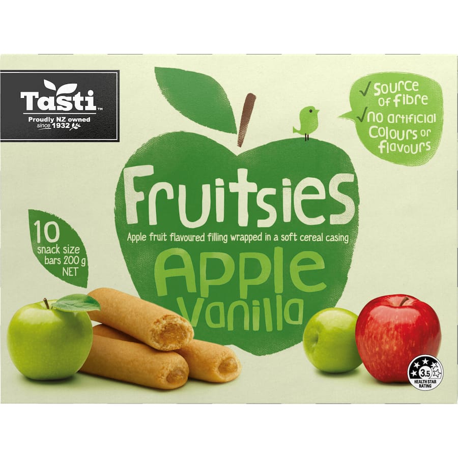 Tasti Fruitsies Fruit Sticks Apple & Vanilla 10pk 200g
