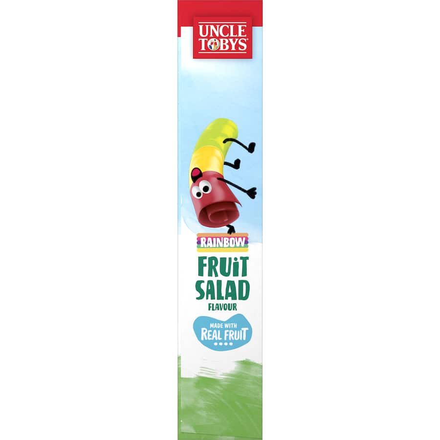 Uncle Tobys Roll-ups Fruit Snack Rainbow Fruit Salad 6pk 94g
