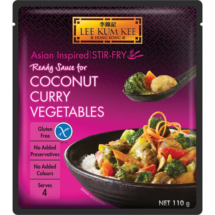Lee Kum Kee Recipe Base Coconut Curry Vegetables Pouch 110g