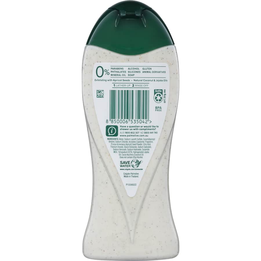Palmolive Body Wash Exfoliating Coconut & Jojoba Bottle 400mL