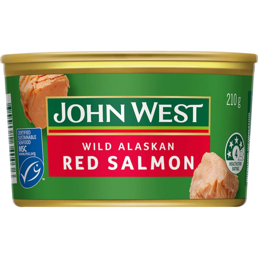John West Salmon Red Wild Alaskan Can 210g