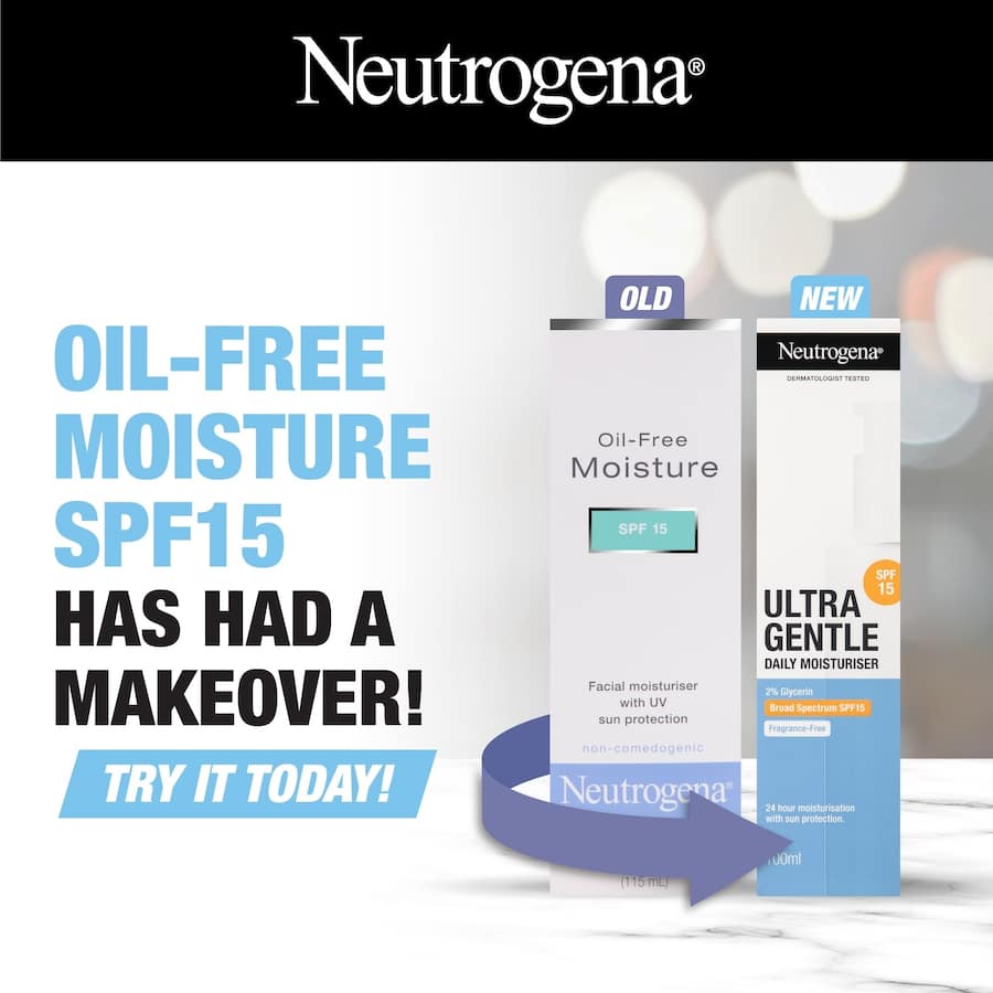 Neutrogena Moisturiser Ultra Gentle Daily Spf15 100mL