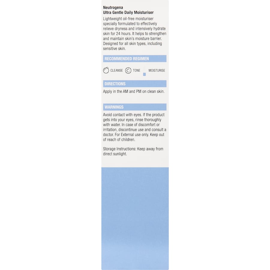 Neutrogena Moisturiser Ultra Gentle Daily 100mL