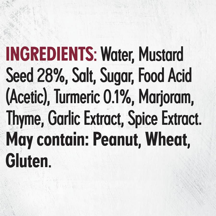 Masterfoods Mustard Wholegrain Jar 175g