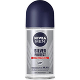 Nivea Men Roll On Deodorant Antiperspirant Silver Protect 50mL