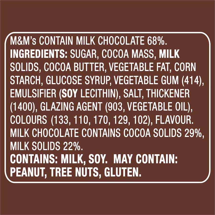 M&m's Chocolate Snack Milk Bag 49g