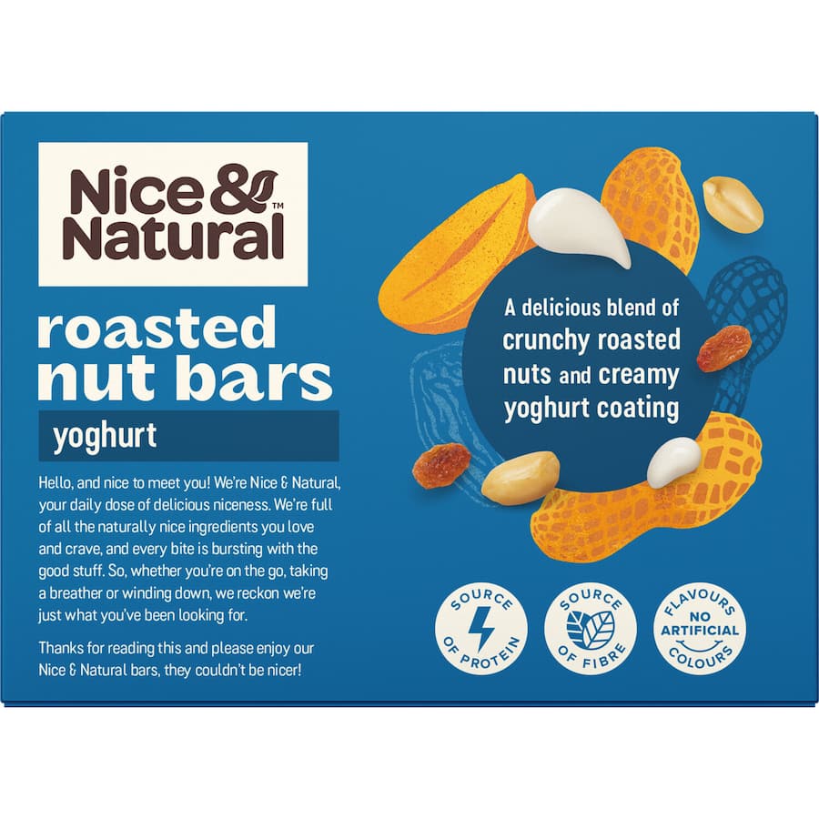 Nice & Natural Nut Bars Yoghurt 6pk 192g
