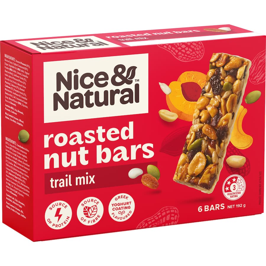 Nice & Natural Nut Bars Trail Mix 6pk 192g