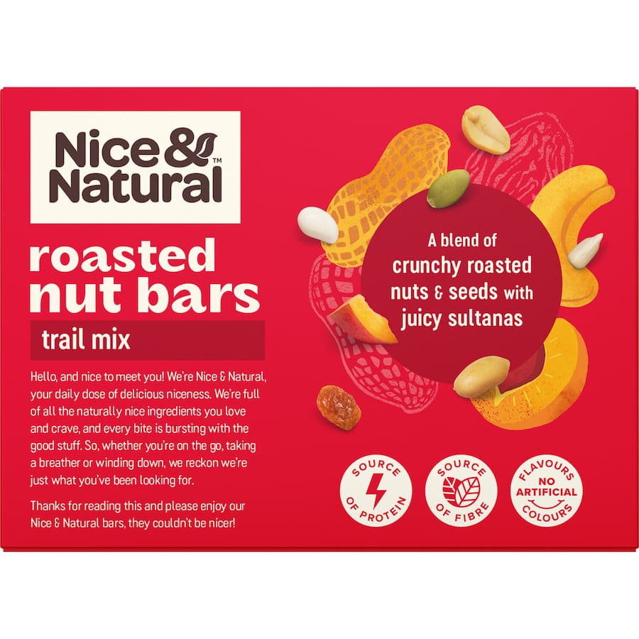 Nice & Natural Nut Bars Trail Mix 6pk 192g