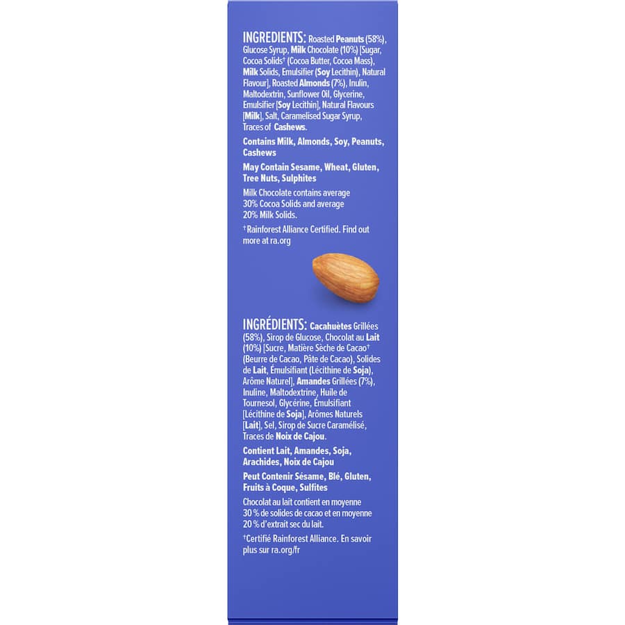 Nice & Natural Nut Bars Peanut & Almond 6pk 192g