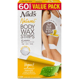 Nad's Hair Removal Wax Strips Body 60pack