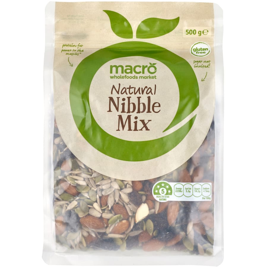 Macro Natural Snack Mix Raw Nibble Mix 500g