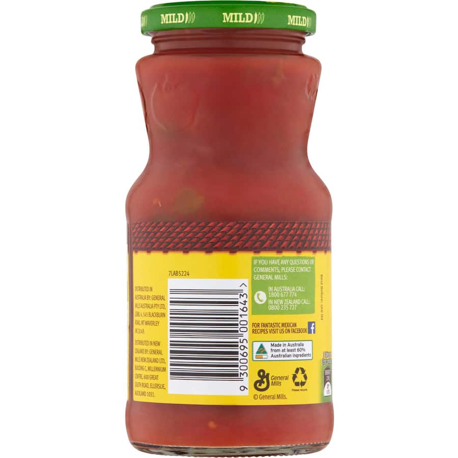 Old El Paso Salsa Mild Chunky Jar 375g