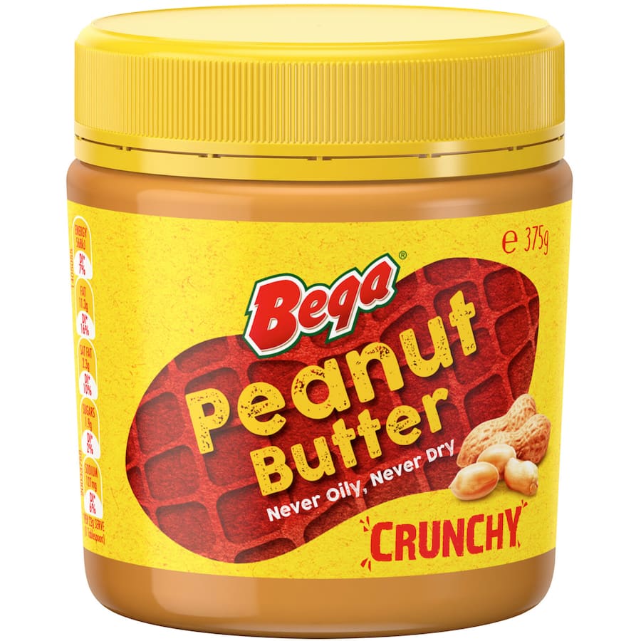 Bega Peanut Butter Crunchy 375g