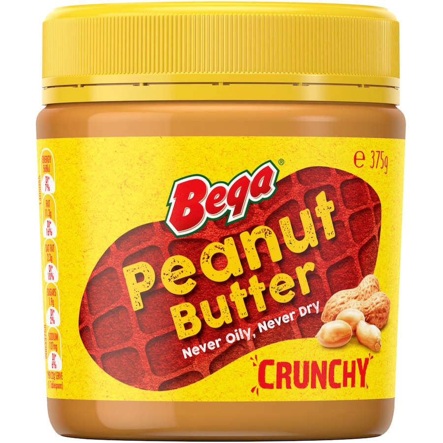 Bega Peanut Butter Crunchy 375g