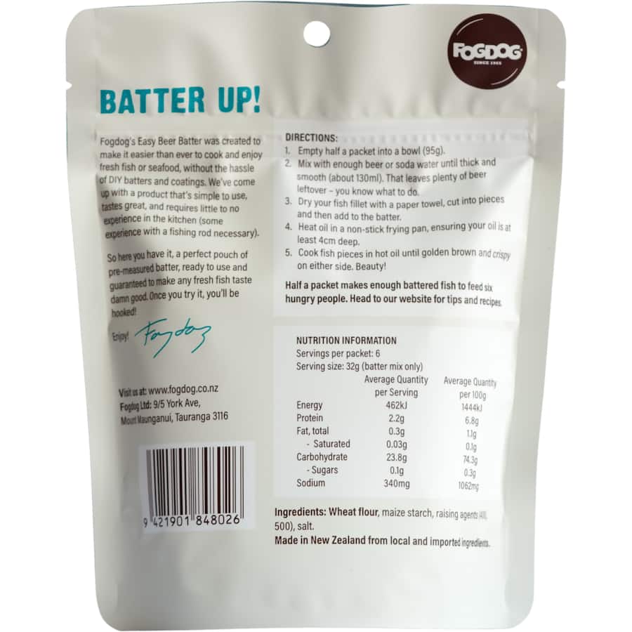 Fogdog Batter Mix Beer Original 190g