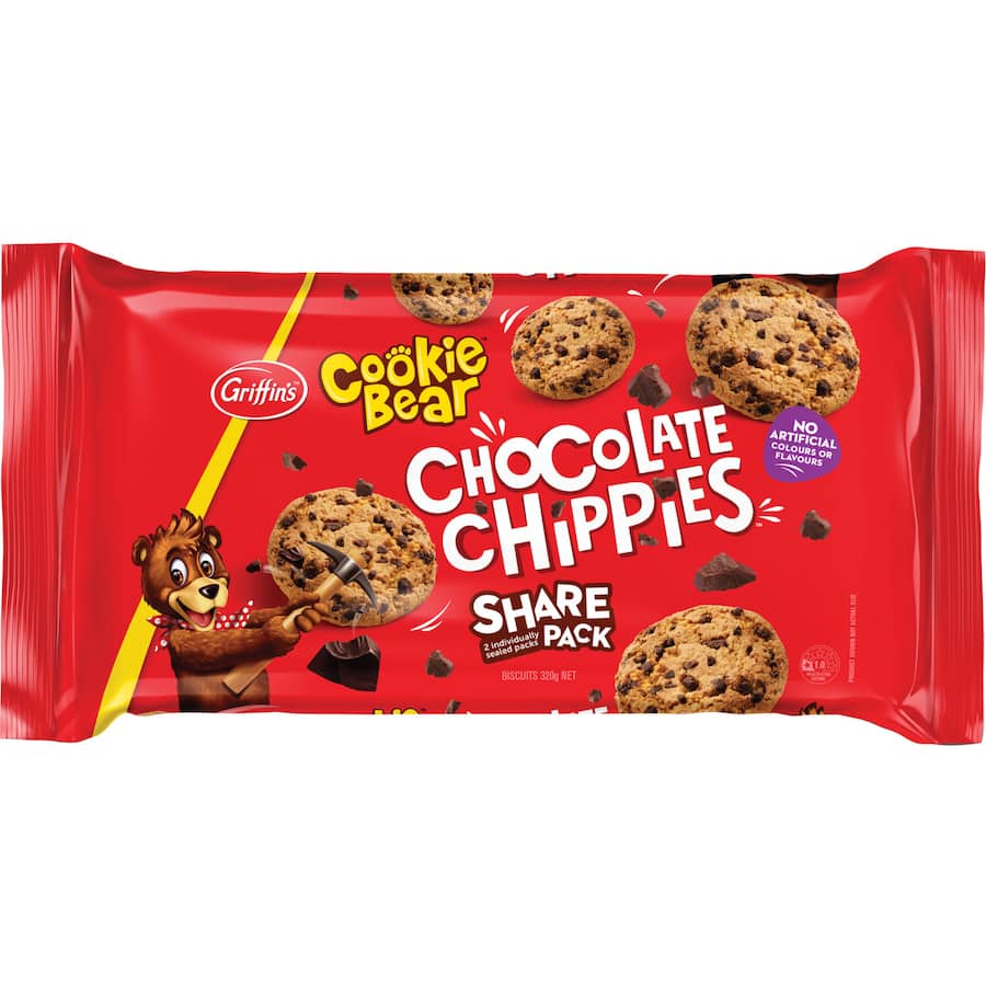 Griffin's Cookie Bear Biscuits Chockie Chip Share Pack 320g