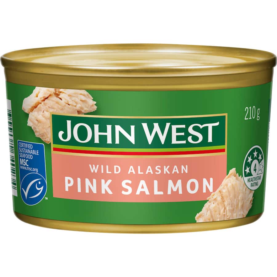 John West Salmon Pink Wild Alaskan Can 210g