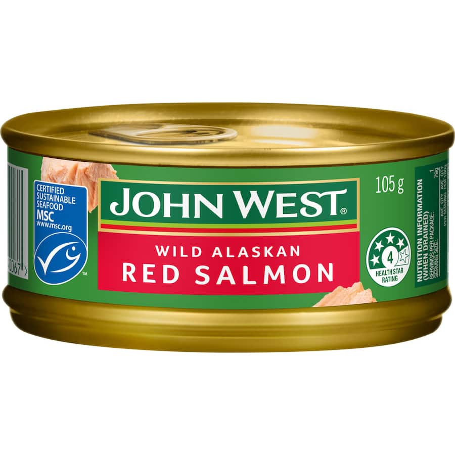 John West Salmon Red Wild Alaskan Can 105g