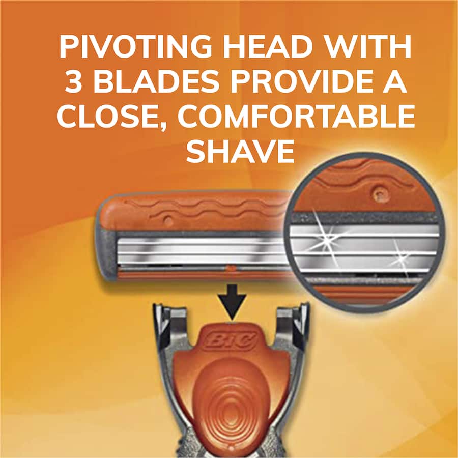 Bic Hybrid Comfort Razor + 6 Disposable Cartridges