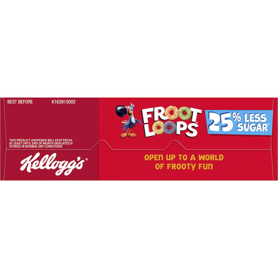 Kellogg's Froot Loops Cereal 25% Less Sugar 265g