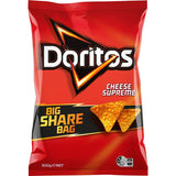 Doritos Corn Chips Supreme Cheese Share Bag 300g