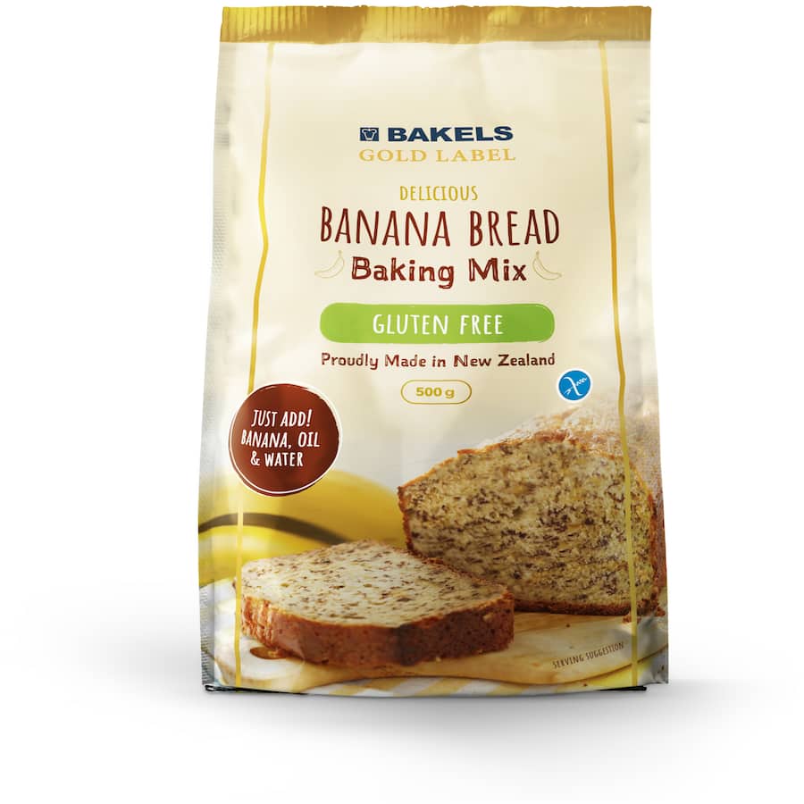 Bakels Gold Label Gluten Free Baking Mix Banana Bread 500g