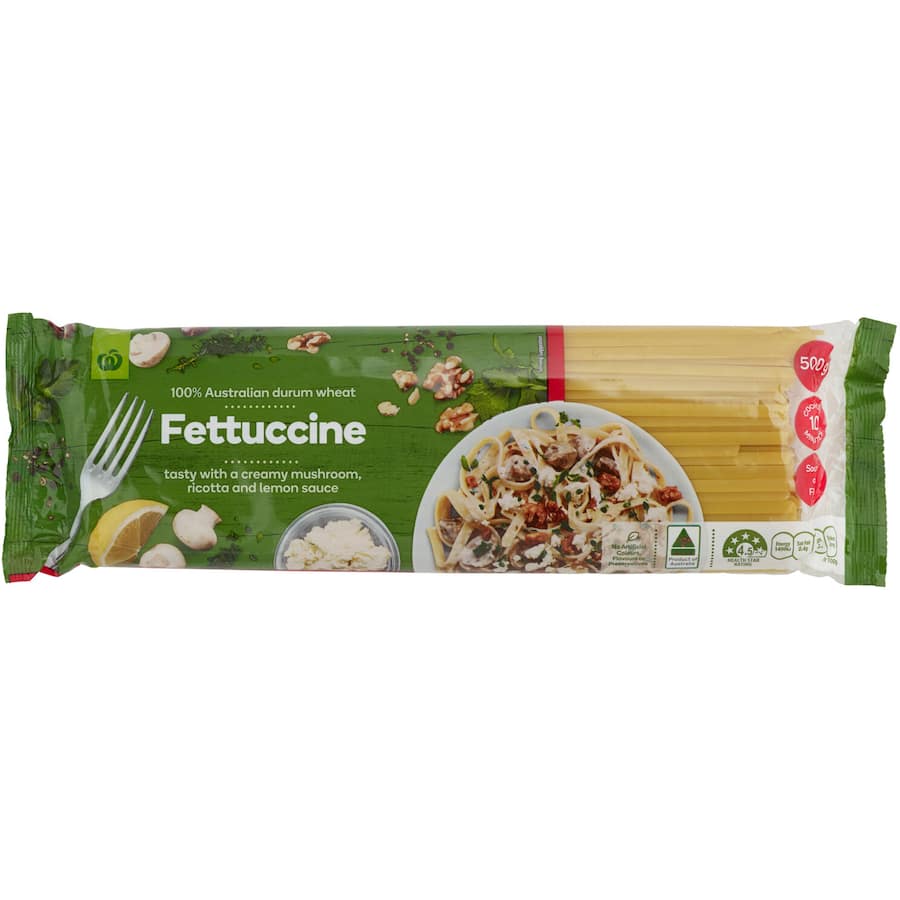 Woolworths Pasta Fettuccine 500g