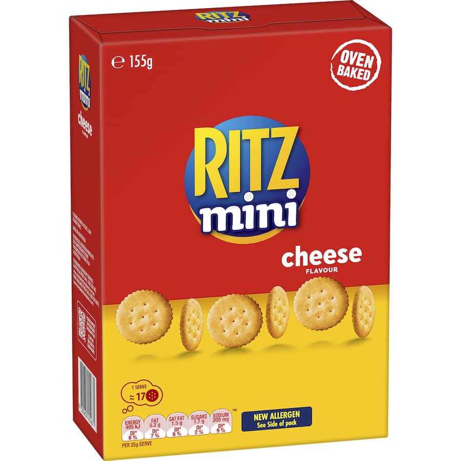 Ritz Mini Crackers Munching Cheese 155g
