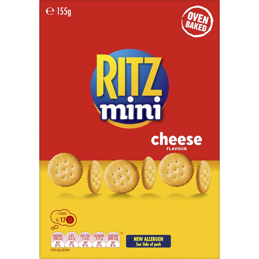 Ritz Mini Crackers Munching Cheese 155g