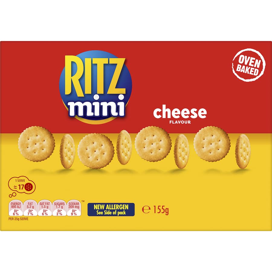 Ritz Mini Crackers Munching Cheese 155g