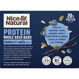 Nice & Natural Protein Bars Wholeseed Blueberry & Vanilla 5pk 150g
