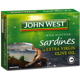 John West Sardines In Extra Virgin Olive Oil Tear tab can 110g