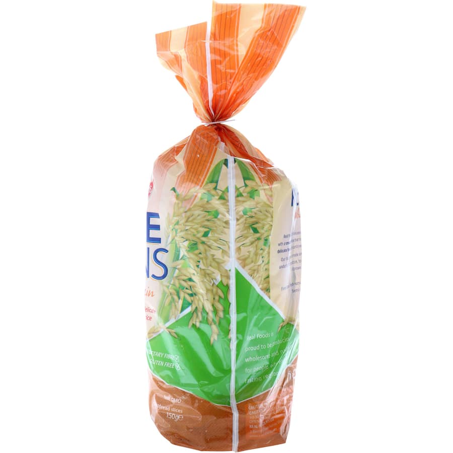 Real Foods Rice Thins Crispbread Wholegrain 150g