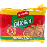 Fantastic 2 Minute Instant Noodles Chicken Multi Pack 5pk 425g