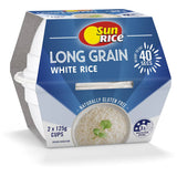 Sunrice Microwave White Long Grain Rice Cup 2 pack 125g