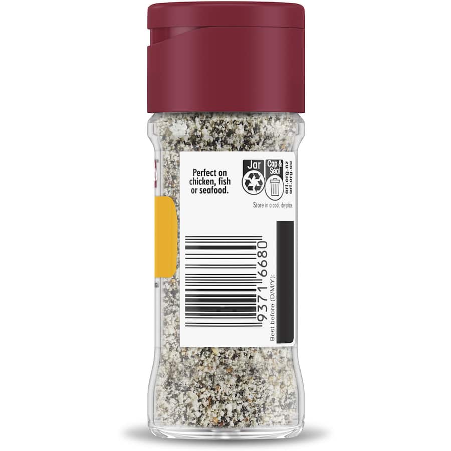 Masterfoods Lemon Pepper Seasoning Shaker 52g