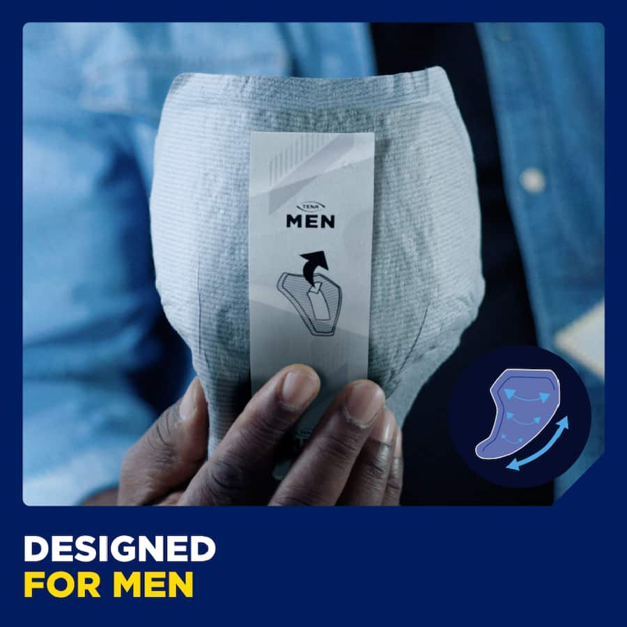 Tena Men Discreet Protection Mens Continence Pads Level 1 Light Protection 12pack