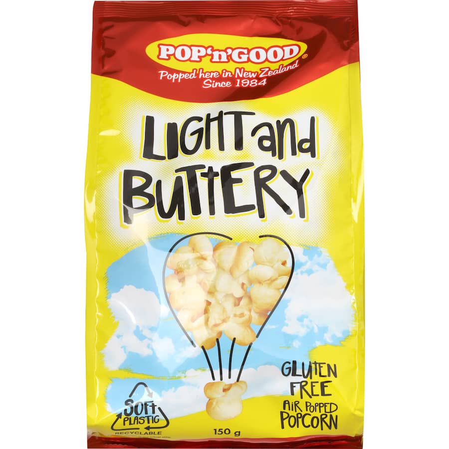 Pop N Good Popcorn Light & Buttery 150g